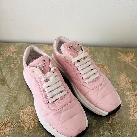 Prada Triangle Enameled sneakers - Picture 9 of 13